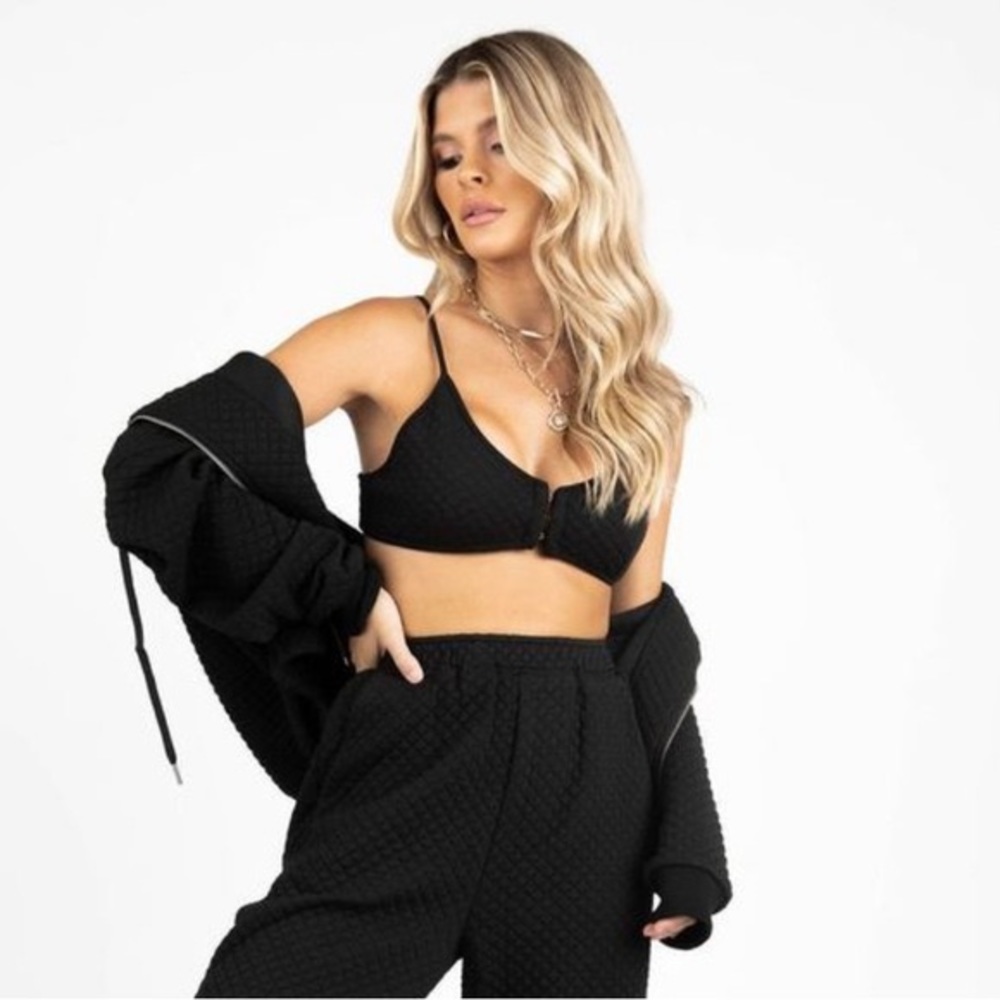 Kittenish Savage Not Sorry Quilted Sweat Set